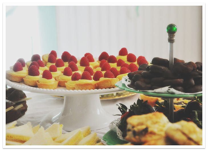 Shortbread Tarts with Raspberries