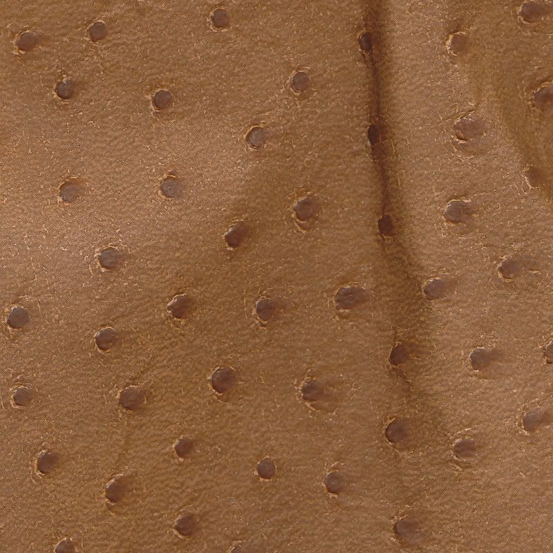 Faux Ostrich Hide Camel Upholstery Vinyl By the Yard OSTCAM