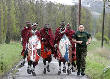 click to read abot the Maasai joggers