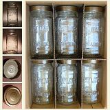 Box of Small Mason Jars with lids