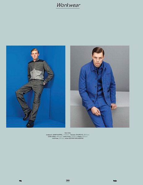 Adrian Wlodarski and Lenz von Johnston by Thomas Lohr for GQ Style Germany Fall Winter 2012