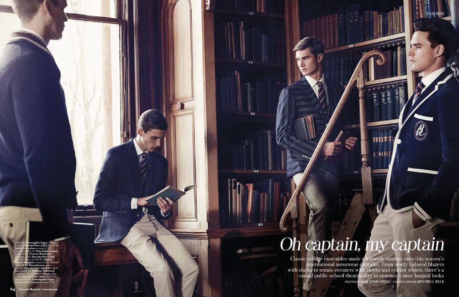 Dennis Jager and William Eustace for Harrod Magazine by Tomo Brejc