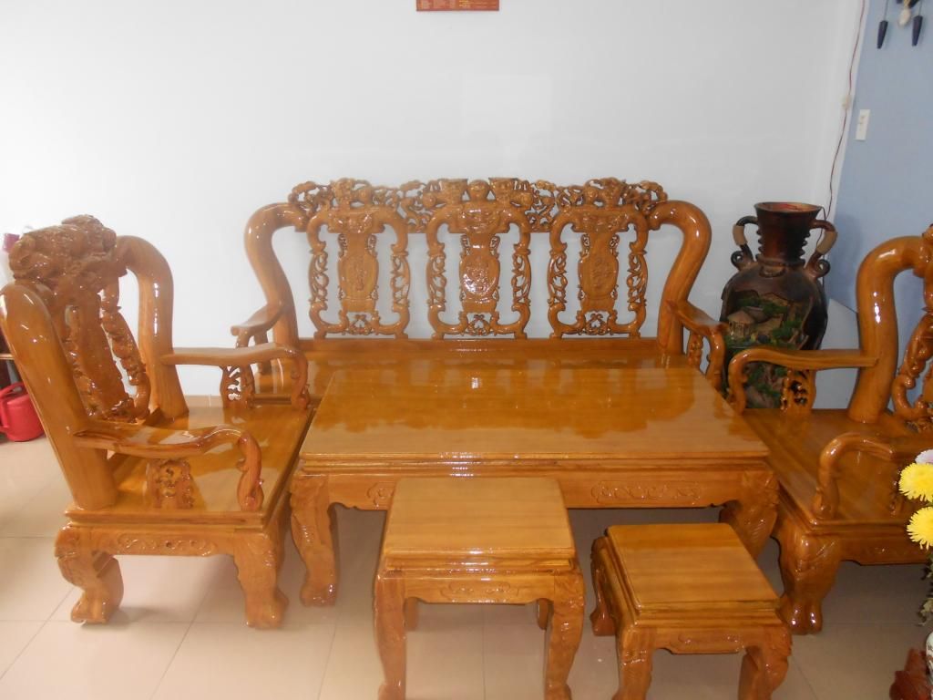 CHUYÊN SALON GỔ GỎ ĐỎ(Phòng khách,Phòng họp) ->VIP mới 100%Cực Đẹp,Giá Rẽ <Hình Thật> - 1