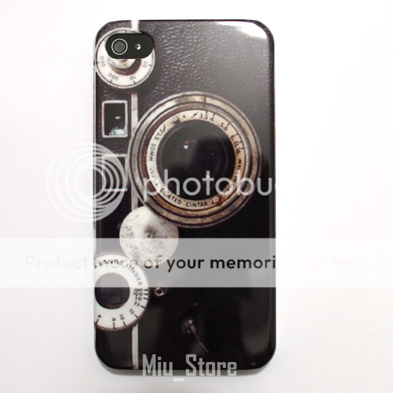 Retro Camera Apple iphone 4 4S 4G Hard Plastic Case Cover Skin  