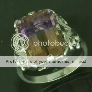 Sterling Silver Ametrine Ring, 8.00 Ctw  